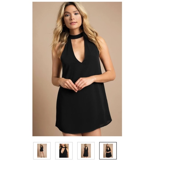 choker shift dress